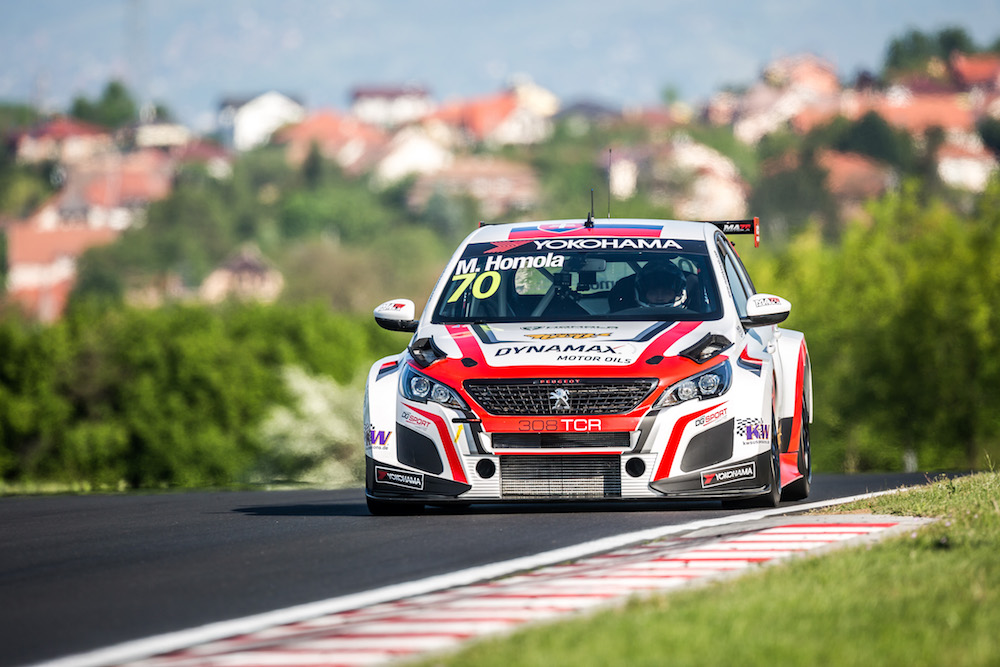 70 HOMOLA Mato (SVK), DG Sport Competition, PEUGEOT 308TCR, action during the 2018 FIA WTCR World Touring Car cup, Race of Hungary at hungaroring, Budapest from april 27 to 29 - Photo Thomas Fenetre / DPPI