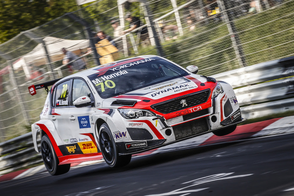 70 HOMOLA Mato (SVK), DG Sport Competition, PEUGEOT 308TCR, action during the 2018 FIA WTCR World Touring Car cup of Nurburgring, Nordschleife, Germany from May 10 to 12 - Photo Francois Flamand / DPPI