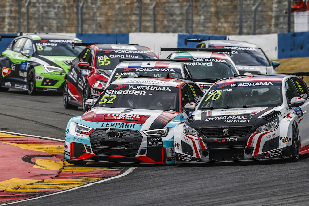 52 SHEDDEN Gordon, (gbr), Audi RS3 LMS TCR team Audi Sport Leopard Lukoil, action, 70 HOMOLA Mato, (svk), Peugeot 308 TCR team DG Sport Competition, action during the 2018 FIA WTCR World Touring Car cup of China, at Ningbo from September 28 to 30 - Photo Jean Michel Le Meur / DPPI