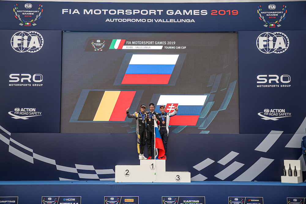 Mato Homola with a bronze medal for Slovakia on FIA Motorsport Games 2019 Rome!